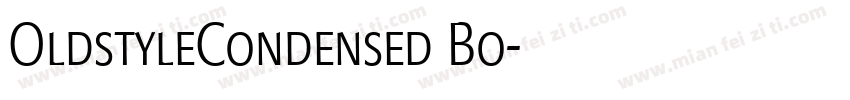 OldstyleCondensed Bo字体转换